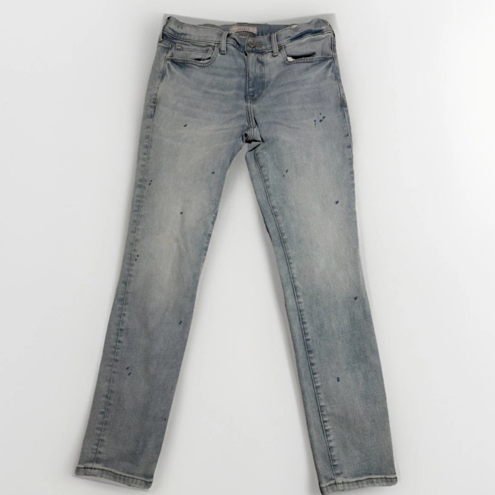 pacsun pacific sunwear light blue denim jeans, paint splatter, men's 31x32 #1311